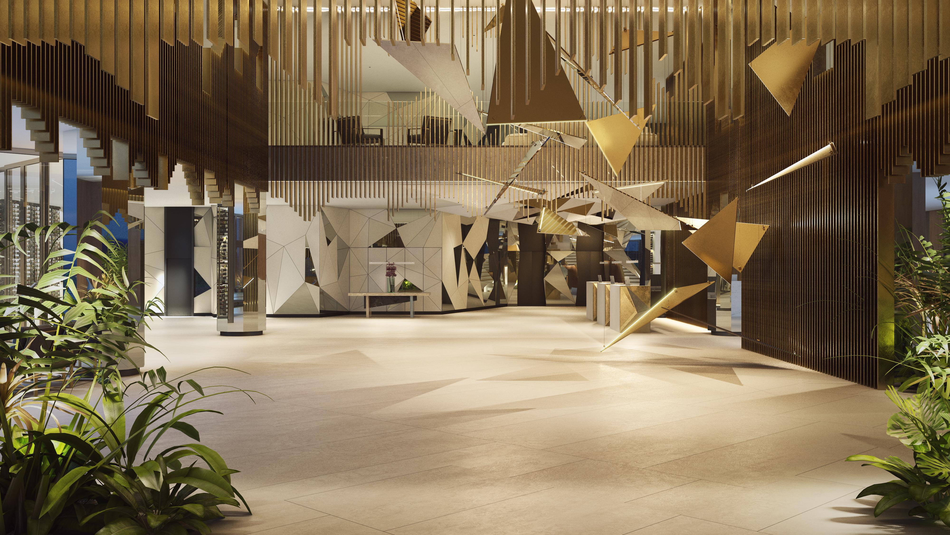 Grand Hyatt Barcelona Ξενοδοχείο Εξωτερικό φωτογραφία The lobby of the hotel